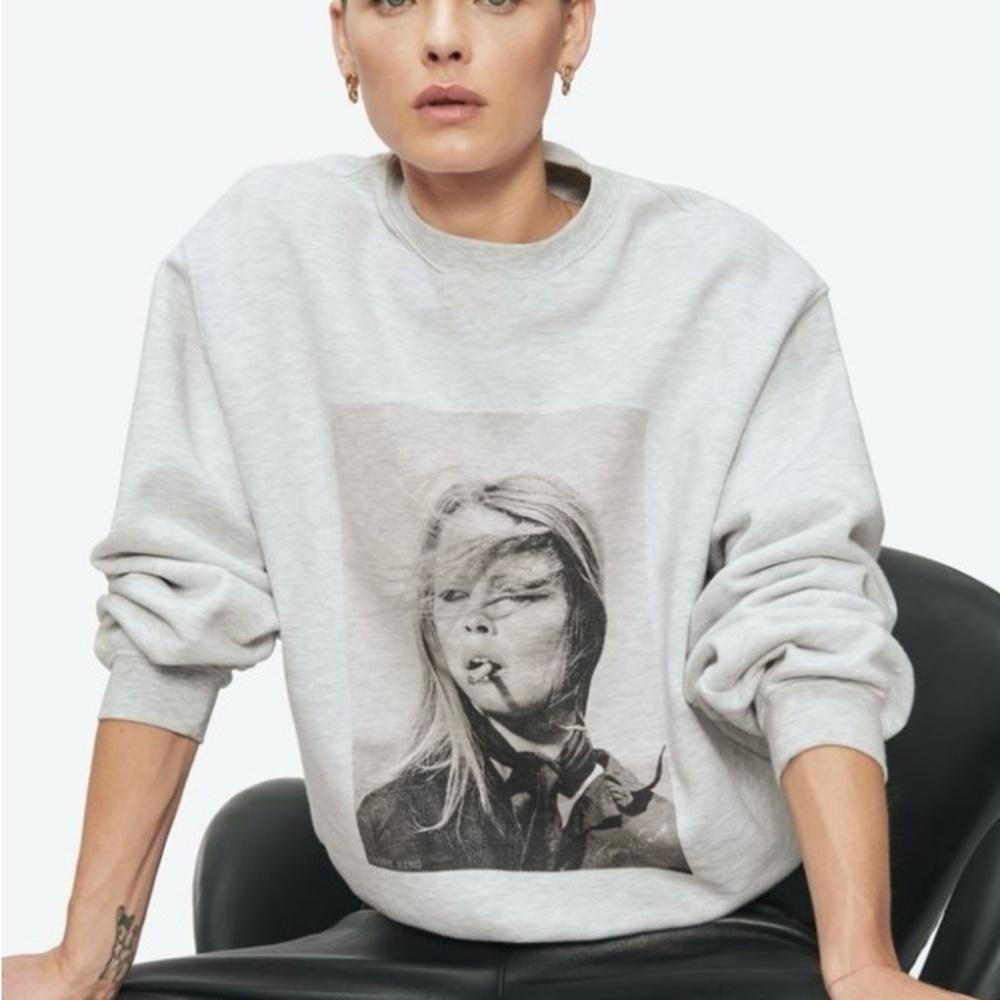 Anine Bing x TO Brigitte Bardot Ramona sweatshirt XS